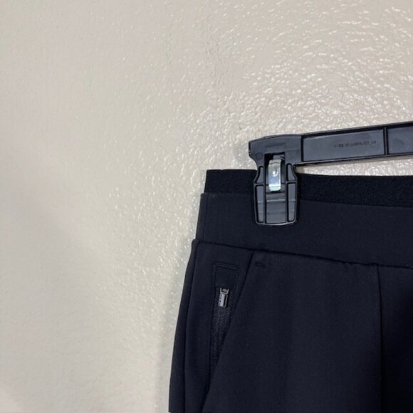 ATHLETA Venice Pintuck Pants Women Small Black Tapered Fit Pull On Athleisure - Picture 2 of 5
